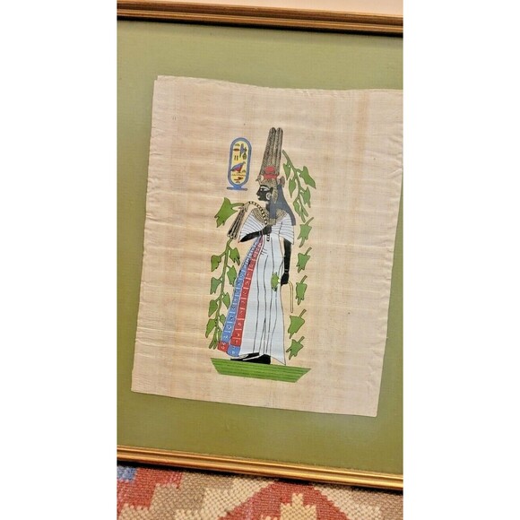 Egyptian Papyrus Painting ,Queen Nefertari Ahmose, the Papyrus Institute, Egypt - Picture 16 of 16